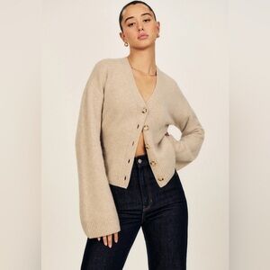 Reformation wool cardigan